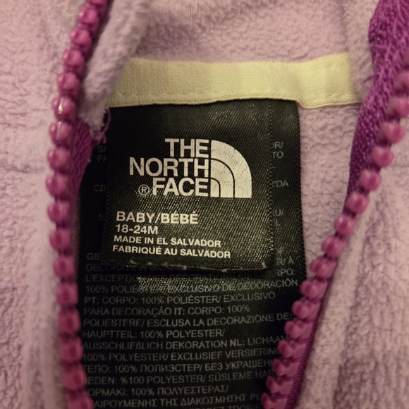 The North Face Kids' Lavender and Mint Hoodie - Picture 3 of 3